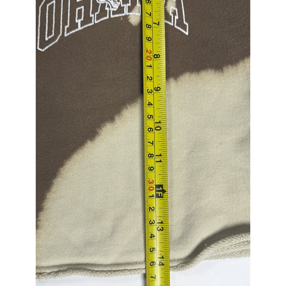 DHNA Cropped Wolves Forever Hoodie Women's Size XS Brown - Picture 11 of 13
